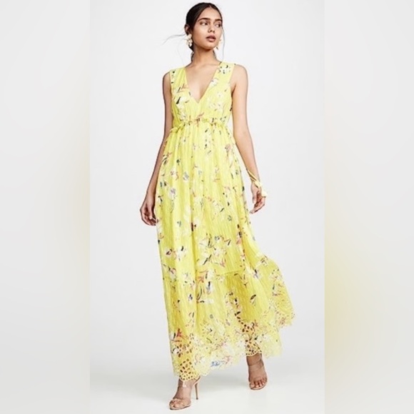 TANYA TAYLOR Catalina Silk Maxi Dress, Never Worn, Size 2 - Picture 1 of 9